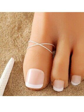 Toe Ring Foot Jewelry Inifinity Minimalist Silver Adjustable Beach Hippie Trendy